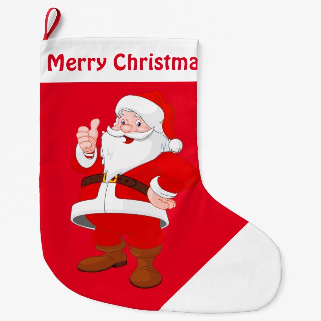 Julstugning/jultomten Stor Julstrumpa (Framsidan)