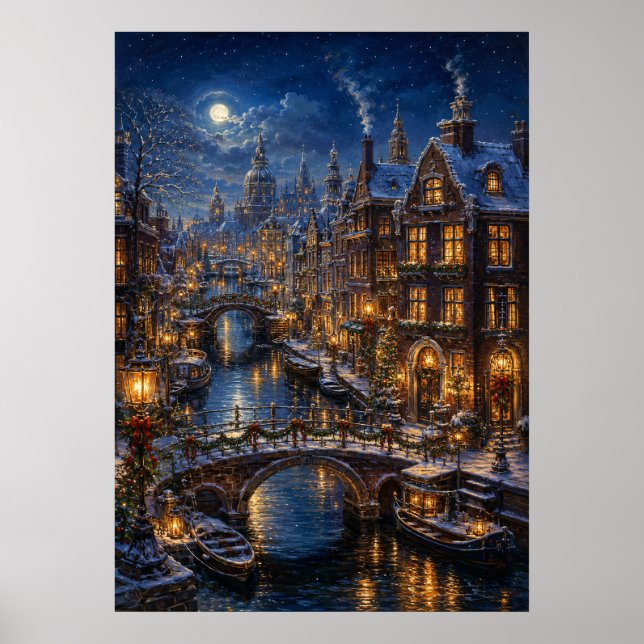 Julstund i Canal III - Canal Område Poster (Framsidan)