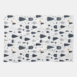 Julsvart Neutralt Modern minimal Helgdag Kökshandduk