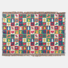 Julsymbol Mönster Julafton Filt