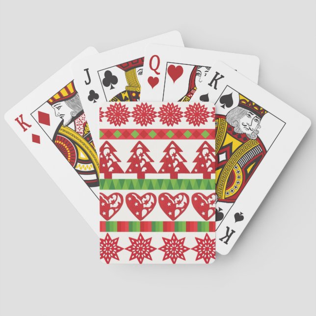Julsymboler Casinokort (Baksidan)