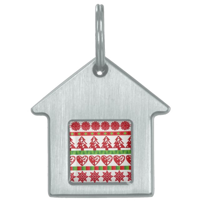 Julsymboler ID-bricka Husdjur (Framsidan)