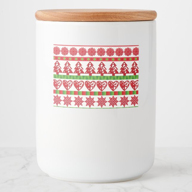 Julsymboler Mat Etiketter (Framsida)