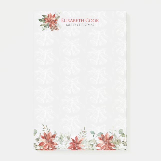 Julsymboler och blommor post-it block (Framsida)