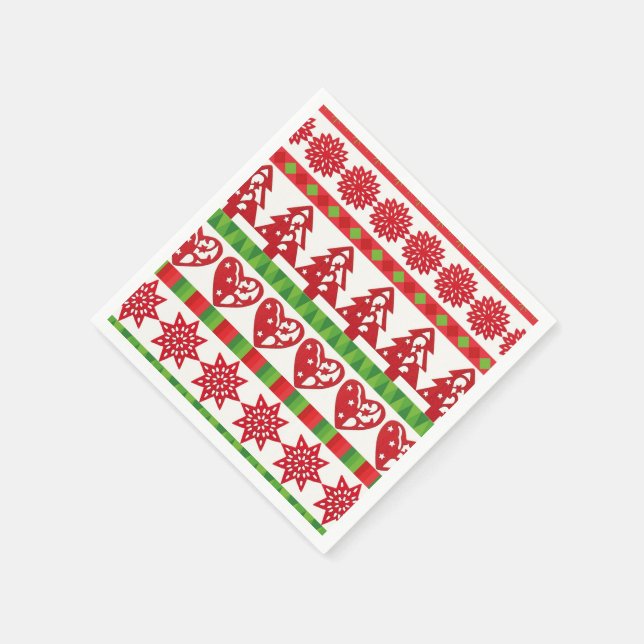 Julsymboler Pappersservett (Hörn)