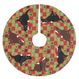 JultäckeLabrador valpar Julgransmatta Borstad Polyester