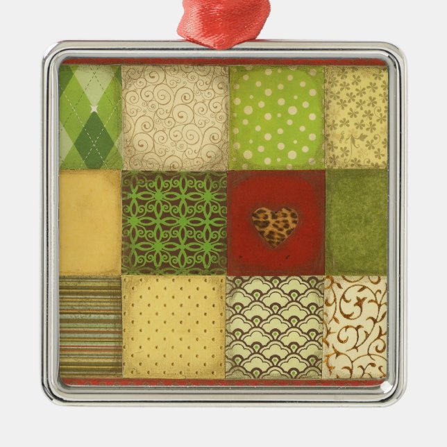 Jultäckeprydnad Julgransprydnad Metall (Framsidan)