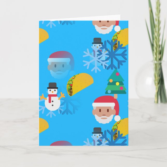 jultacoemoji helgkort (Framsida)