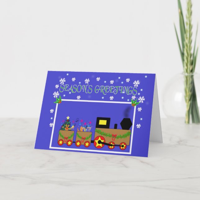 Jultåg 2 helgkort (Framsida)