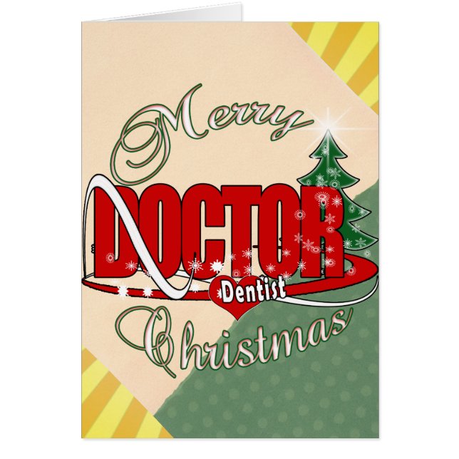 JULTANDLÄKAREDOKTOR HÄLSNINGSKORT (Framsidan)