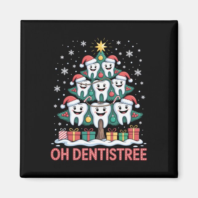 JulTandläkargruppen Oh Dentistree  Magnet (Framsidan)