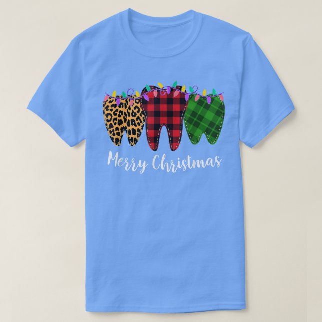 Jultandtandtandtandläkare Dental Assistant Teeth L T Shirt (Design framsida)