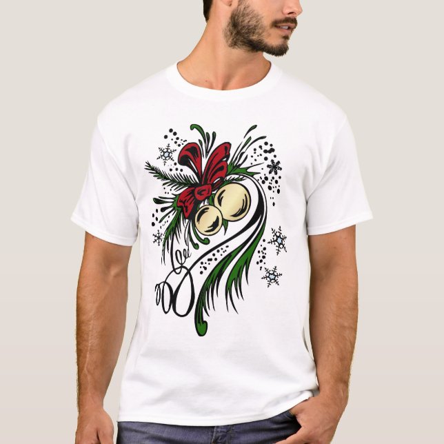 Jultatueringt-skjorta T Shirt (Framsida)