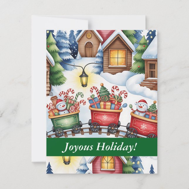 Jultävlingsinbjudan - Fullständig Anpassningsbar T Inbjudningar (Framsida)