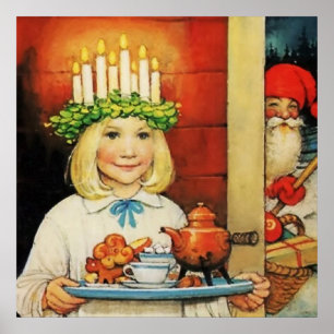 "Jultea" av Jenny Nystrom Poster