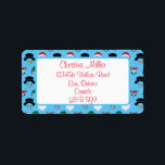 Jultecken Adressetikett<br><div class="desc">Den här adressetikettdesignen är en mönster av dina favoritjultecken, en jultomt, Elf, Reindeer och Snögubbe och har placerats på en blå bakgrund. Information om Anpassade adress i Rött skript eller lämna tom för att lämna skriva om du vill ha den här mönstren på en annan bakgrund färg, tveka inte att...</div>