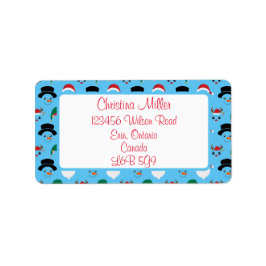 Jultecken Adressetikett