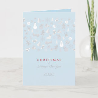 Jultecken gott nytt år 2024 och Silver Helgkort