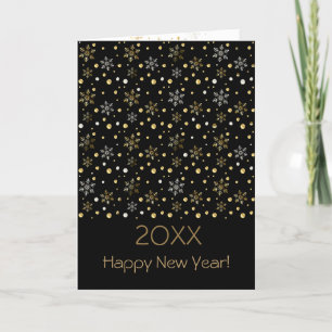 Jultecken gott nytt år 2025 och Guld Helgkort