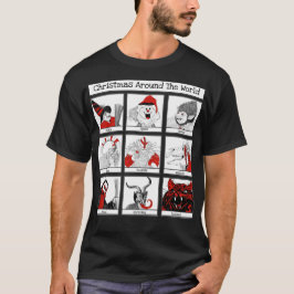Jultecken, Värld runt Illustration T Shirt