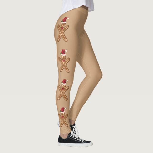 Jultecknade pepparkakor leggings (Höger)
