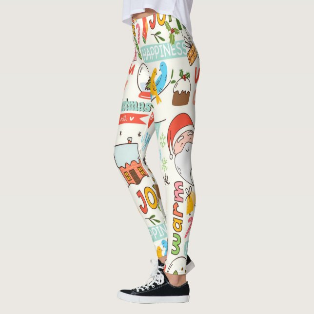 JulTecknaden Tecknade figurer Leggings (Vänster)