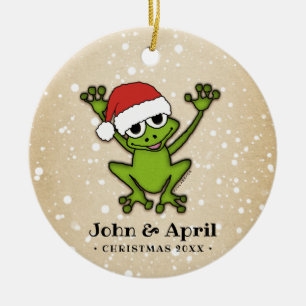 Jultecknadgroda Julgransprydnad Keramik