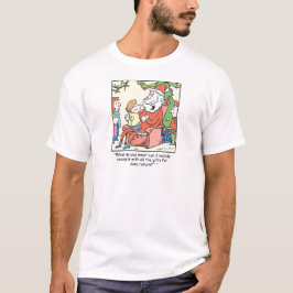 Jultecknadjultomten kvitterar tee shirt