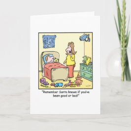 JultecknadSantas hålla ögonen på Helgkort