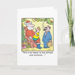 JultecknadSantas löften Helgkort