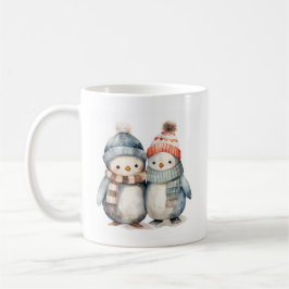 Jultecknen Penguin-kaffe Mugg