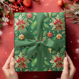 Jultema Festive Colorful Mönster Presentpapper