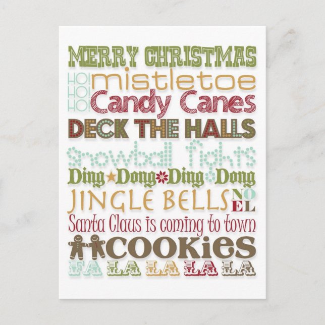 Jultema Helg Vykort (Framsida)