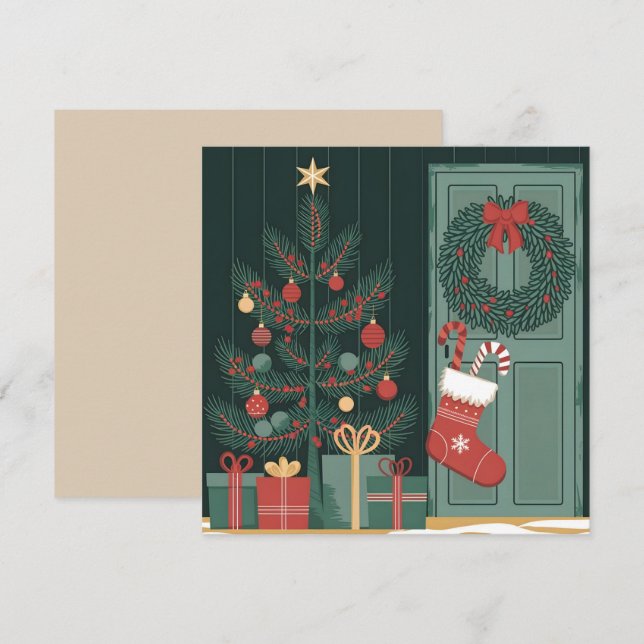 Jultema Inbjudningar (Fram/baksida)