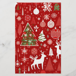Jultema Julgranar snowflake Brevpapper