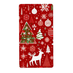 Jultema Julgranar snowflake Gift Märkre Fraktsedel