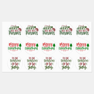 Jultema: Kombination Klistermärke