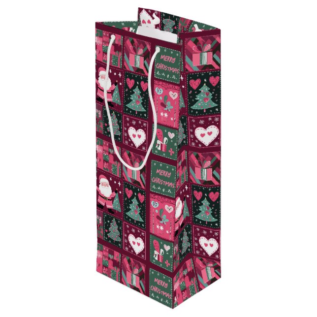 Jultema Lila och Rosa God jul (Baksidan Vinklad)