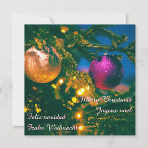 Jultema med 2 jul boll.. inbjudningar