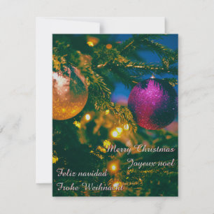 Jultema med 2 jul boll.. inbjudningar