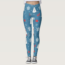 Jultema Seamless mönster Leggings