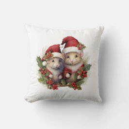 Jultemat dekorativ kudde