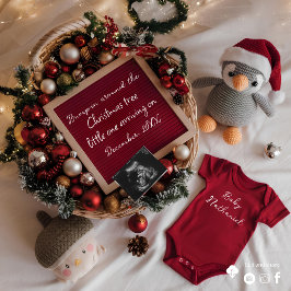 Jultemat gravid inbjudningar