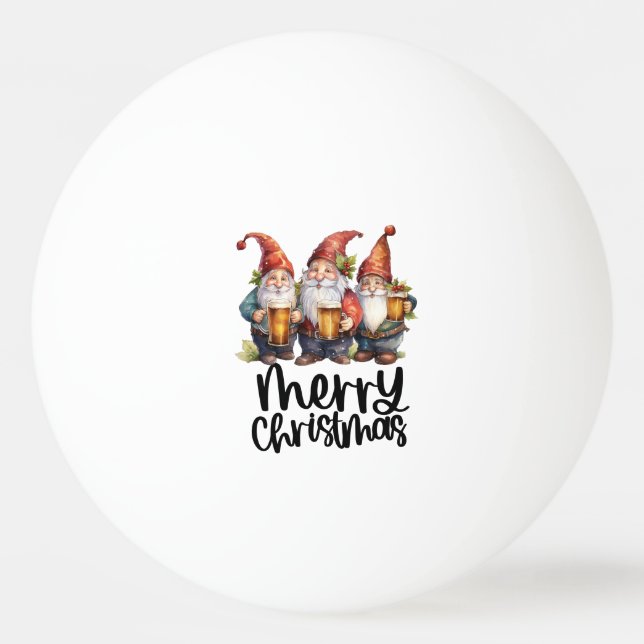 Jultemat med öl pingisboll (Framsidan)