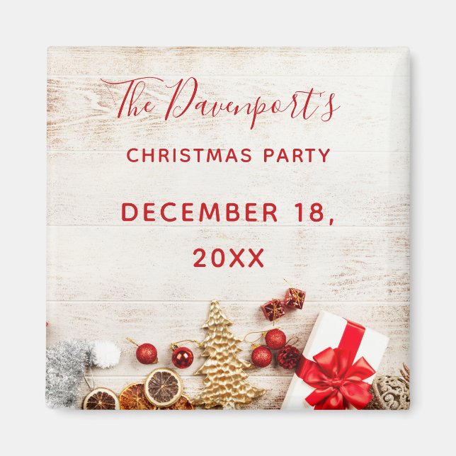Jultematerial Party Magnet (Framsidan)
