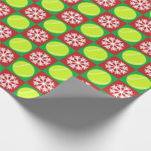 Jultennis Boll och Snowflake Red och Grönt
