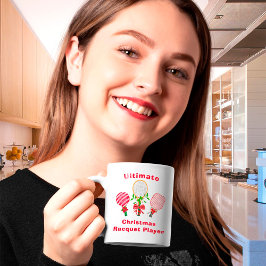 Jultennis, Paddleball, Pickleball Player Kaffemugg