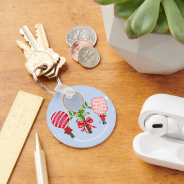 Jultennis, Paddleball, Pickleball Player Nyckelring