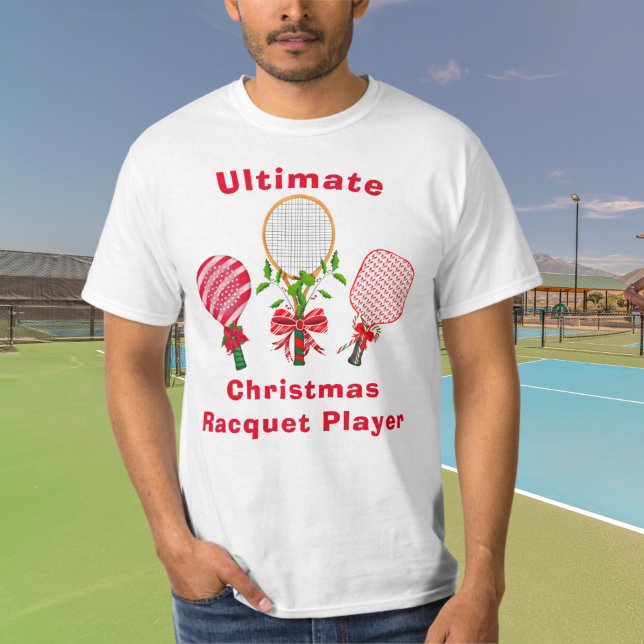JulTennis, Paddleball, Pickleball-spelare T Shirt (Skapare uppladdad)