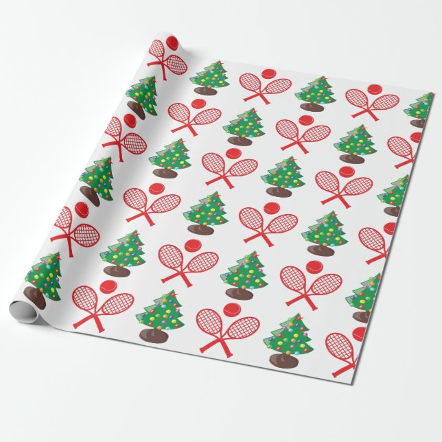 Jultennismönster Presentpapper (Utrullad)